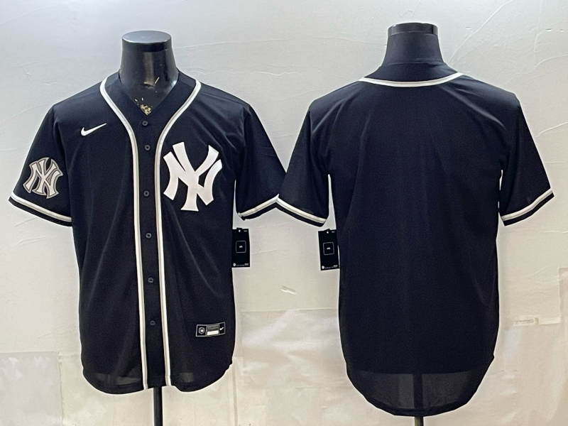 Men 2026 New York Yankees blank black Nike MLB Jersey 03650534->new york yankees->MLB Jersey